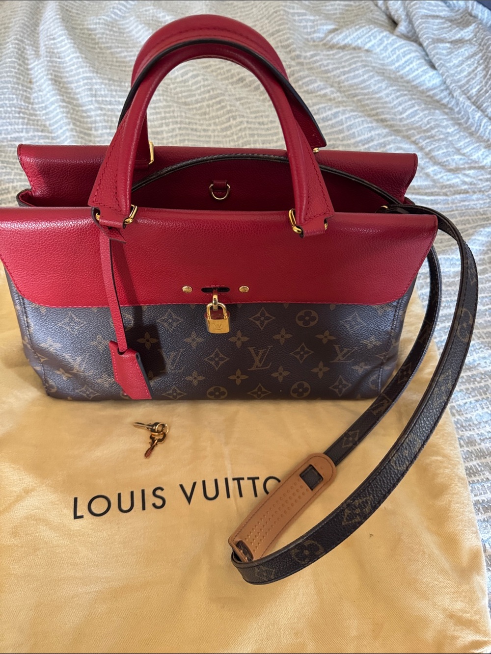 Louis Vuitton Venus with upgraded adjustable  LV monogram strap, pouch avail